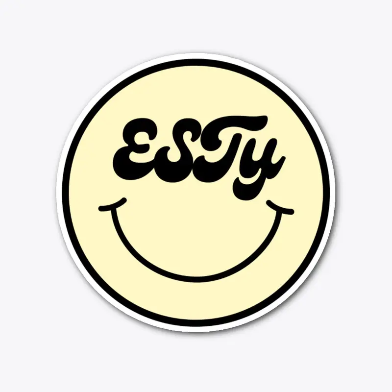 SMILEY ESTY STICKER-YELLOW