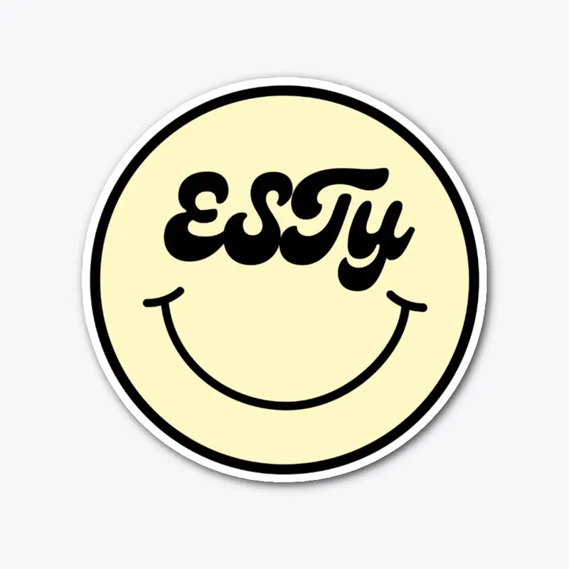 SMILEY ESTY STICKER-YELLOW